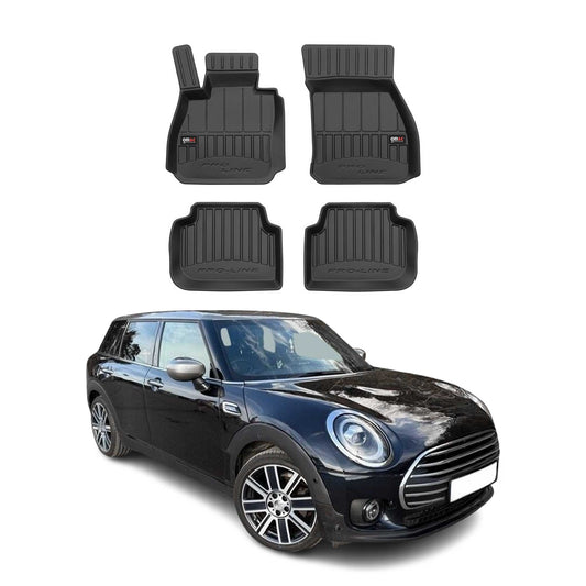 OMAC USA Premium Floor Mats Liners for Cars – Fits 2016-2024 Mini Cooper Clubman F54 (Black, 4 Pcs, All Weather Heavy Duty)