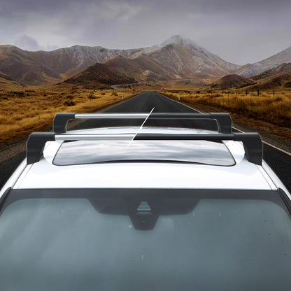 OMAC USA Roof Rack Cross Bars for Car – Fits 2020-2025 Kia Soul (Excludes Models Without OEM Fixed Points) – Aluminium Black (2 Pcs)