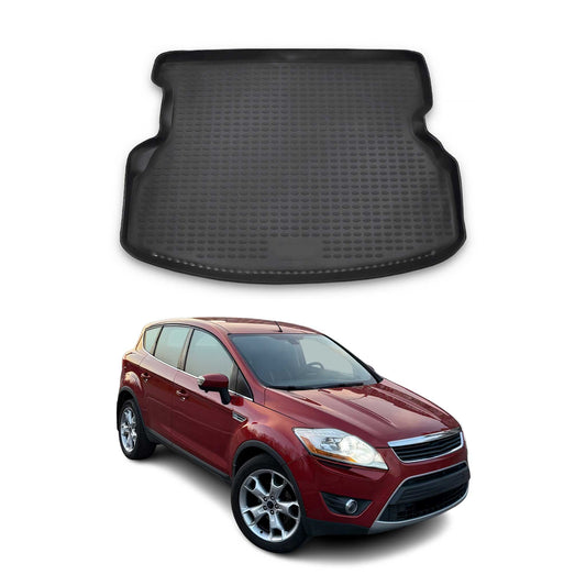 OMAC USA Cargo Liner Trunk Mat All Weather for SUV – Fits with 2008-2012 Ford Escape (Non-Hybrid) – Black (1 Pc)