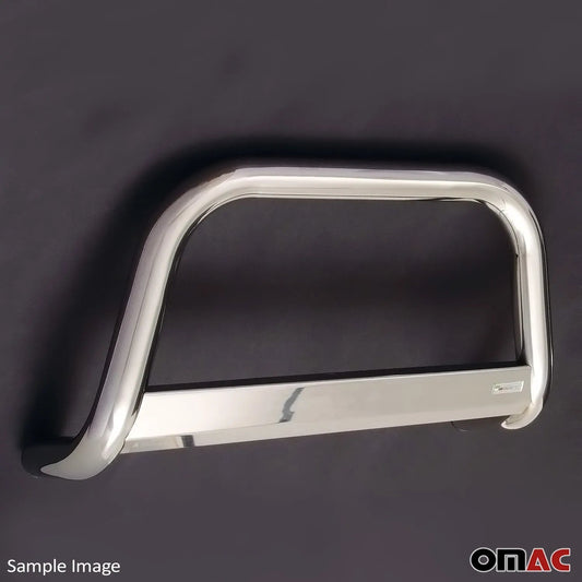 OMAC USA Front Bull Bar for Jeep Renegade – Fits 2015–2018 – Push Front Bumper Grille, Silver Stainless Steel, 1-Pc