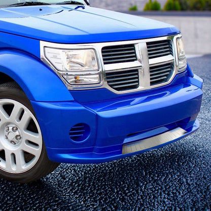 OMAC USA Front Bumper Grill Trim Molding for SUVs – Fits 2007–2012 Dodge Nitro - 1Pc (Stainless Steel, Chrome)