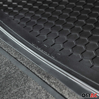 OMAC USA Semi-Custom Fit Cargo Liner Trunk Mat for SUVs – Fits 2023–2025 Kia Sportage (Black, Waterproof)