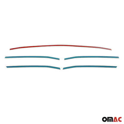 OMAC USA Front Grill & Window Frame Trim Set – Fits 2019–2025 Mercedes Sprinter W907/W910 – Stainless Steel, 9 Pcs