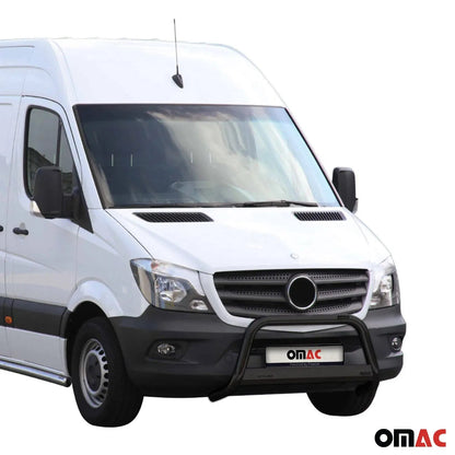 OMAC USA Bull Bar Push Front Bumper Grille for Mercedes Sprinter W906 2014-2018 – Black, Steel