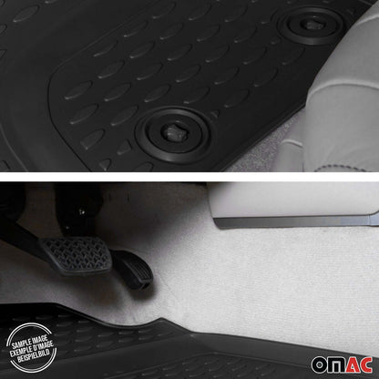 OMAC USA Premium Floor Mats Liners Full Set – Fits 2017–2022 Kia Sportage – All Weather Heavy Duty Black