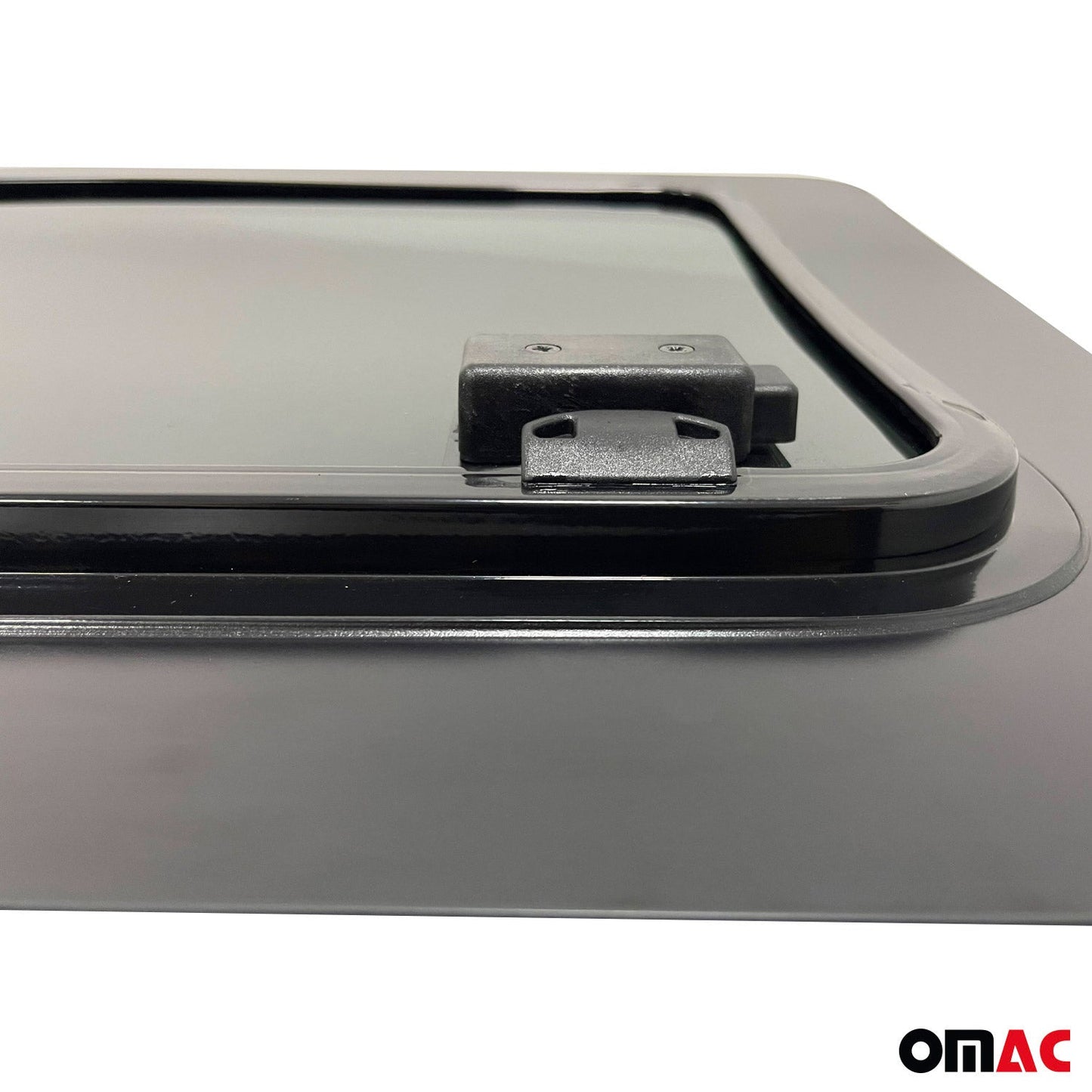 OMAC USA Front Left Side Sliding Window Glass for Cargo Van – Fits 2016–2024 Mercedes Metris L2/L3 – Black Tempered Replacement Auto Glass (1 Pc)