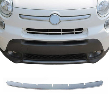 OMAC USA Front Bumper Grill Trim Molding for Cars – Fits 2014–2020 Fiat 500L Popstar - 1Pc (Stainless Steel, Chrome)