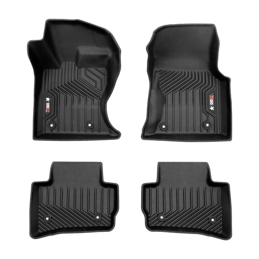 OMAC USA Premium Floor Mats Liners for SUV – Fits 2018–2025 Land Rover Range Rover Velar – Front & Rear All Weather Heavy Duty Black (4 Pcs)