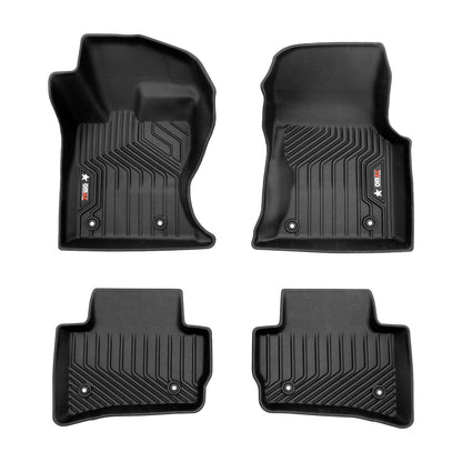 OMAC USA Premium Floor Mats Liners for SUV – Fits 2018–2025 Land Rover Range Rover Velar – Front & Rear All Weather Heavy Duty Black (4 Pcs)