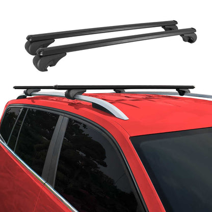 Omac USA Roof Rack Cross Bars Luggage Carrier for Vans – Fits with 2015-2025 Ford Transit / E-Transit (2 Pcs, Black, Aluminum)