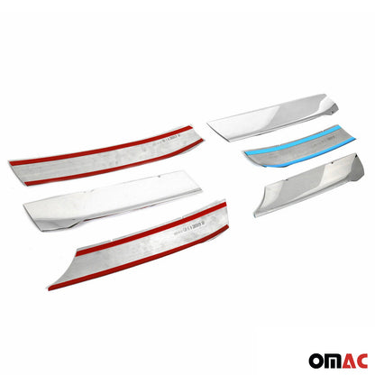 OMAC USA Front Bumper Grill Trim for Vans – Fits 2019–2025 Mercedes Sprinter W907/910 - 6Pcs (Stainless Steel, Chrome)