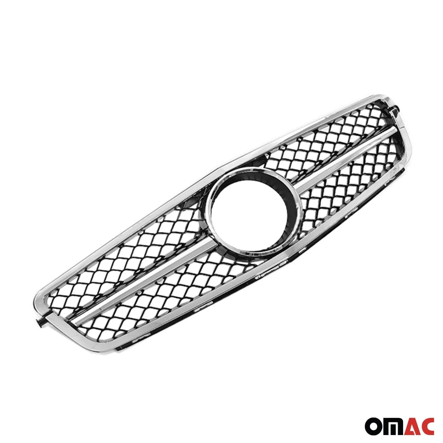 OMAC USA Front Grill for Sedan – Fits 2010-2014 Mercedes C-Class W204 – AMG Style All Gloss Black
