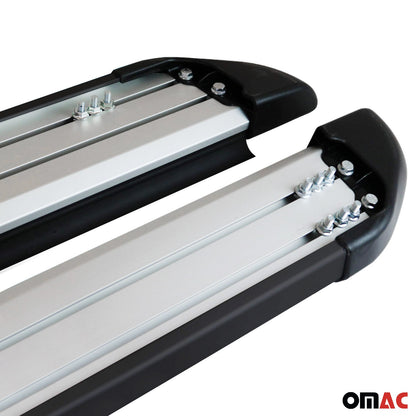 Omac USA Aluminum Running Boards, Side Steps for SUV – Fits with 2009-2020 Dodge Journey – Black (2 Pcs)