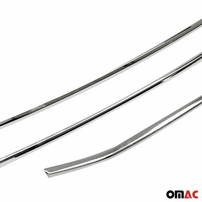OMAC USA Front Bumper Grill Trim Molding for Van – Fits 2021-2025 Ford Transit – Stainless Steel Chrome Mirror Finish, Silver (4 Pcs)