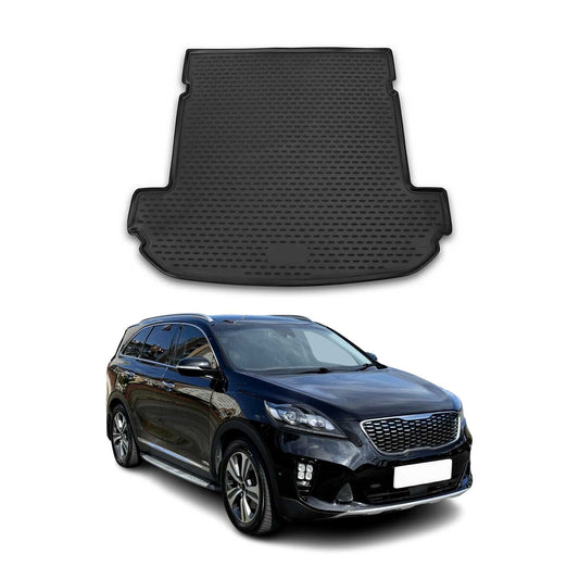 OMAC USA Cargo Liner Trunk Mat for 2016–2020 Kia Sorento (7-Seater) – Waterproof, Black, All-Weather Protection