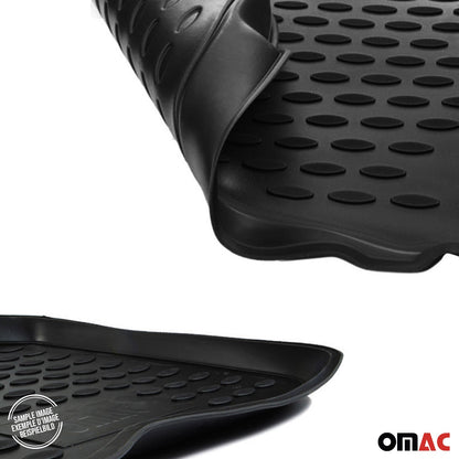 OMAC USA Floor Mats Liners Full Set All Weather Black for Minivan – Fits with 2008-2020 Dodge Grand Caravan (4 Pcs)