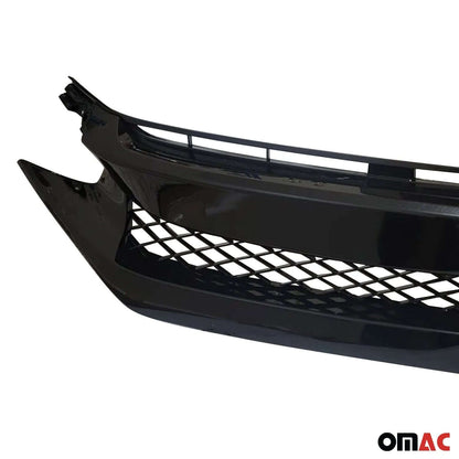 OMAC USA Front Grille Hood Type R Style for Honda Civic Sedan – Fits 2016–2021 – Honeycomb Mesh Design, Custom Fit