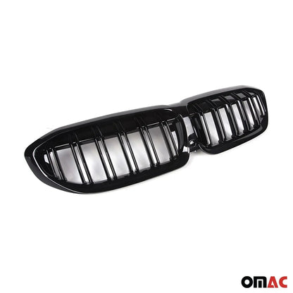 OMAC USA Front Kidney Grille for Cars – Fits 2019–2022 BMW 3-Series G20 M3 Sedan (Black, 1Pc)