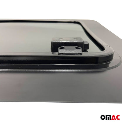 OMAC USA Window Glass Fit Kit for Vans – Fits 2016–2024 Mercedes Metris Front Left Side L2/L3 (Black, 4Pcs)