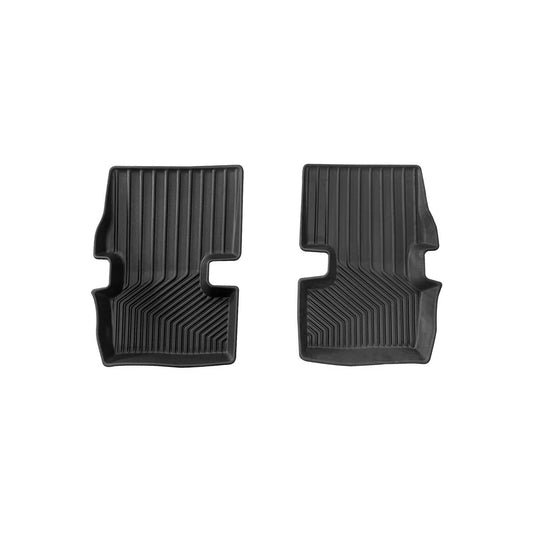 OMAC USA Premium Rear Floor Mats Liners – Fits 2007–2017 Jeep Compass – Second Row Heavy Duty All Weather Black
