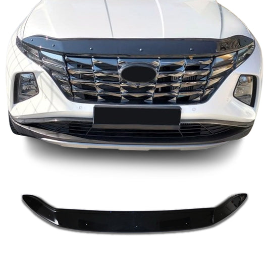 OMAC USA Front Bug Shield Hood Deflector for SUV – Fits 2022-2025 Hyundai Tucson – Smoke Black Acrylic (1 Pc)