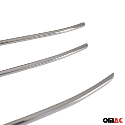 OMAC USA Front Bumper Grill Trim for Van – Fits 2021–2024 Mercedes Metris – Stainless Steel Chrome Molding, Silver 5-Pc