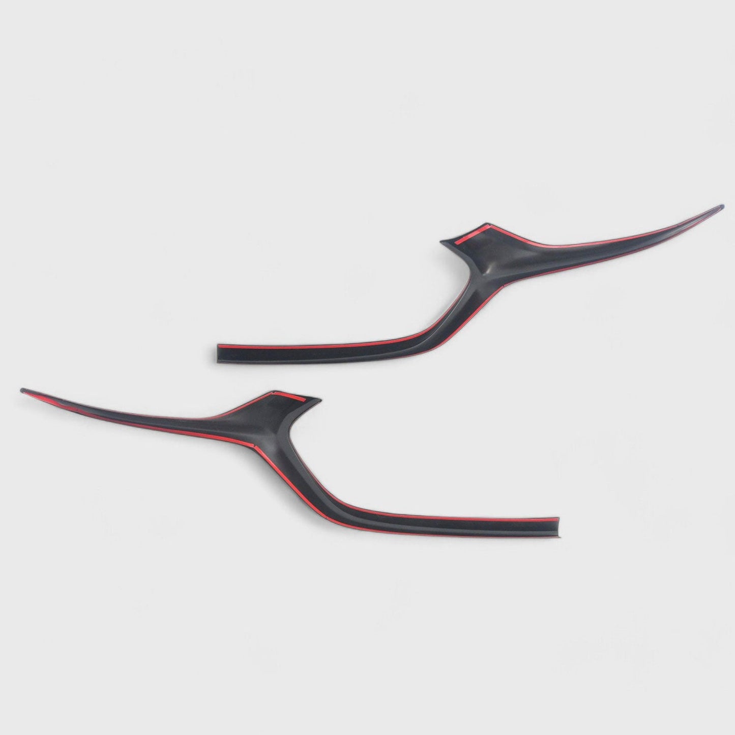 OMAC USA Grille Overlay for Sedan – Fits 2019-2025 Mazda 3 – Gloss Black ABS Plastic (2 Pcs)