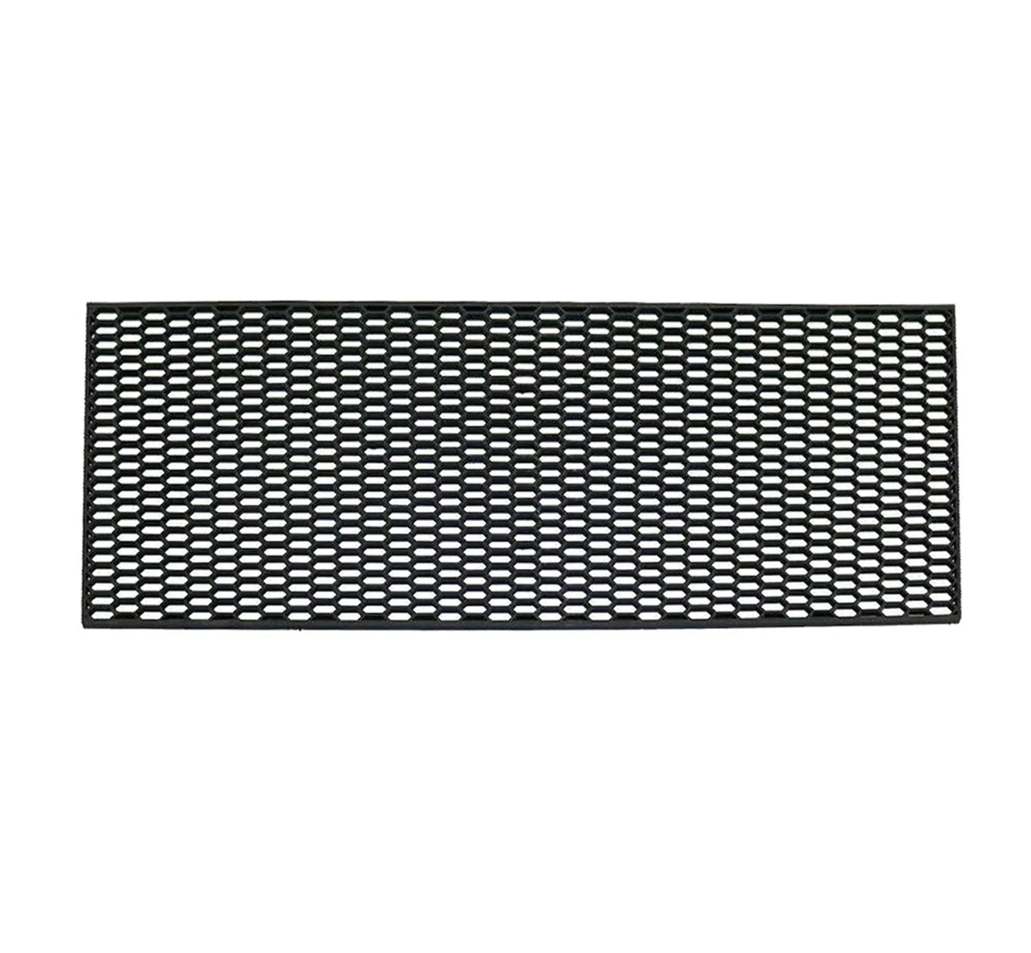 OMAC USA Universal Honeycomb Mesh Grill Insert – Trimmable Black ABS Plastic Spoiler Bumper Protector