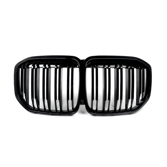 OMAC USA Front Kidney Grille for BMW X7, Gloss Black Grille, Durable Replacement for 2018-2022 G07