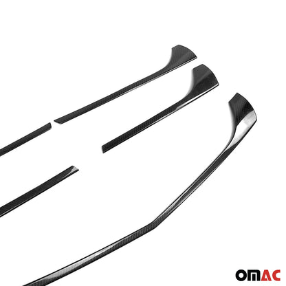 OMAC USA Front Bumper Grill Trim Molding – Fits 2016-2020 Mercedes Metris – Carbon Fiber Finish, 5 Pcs