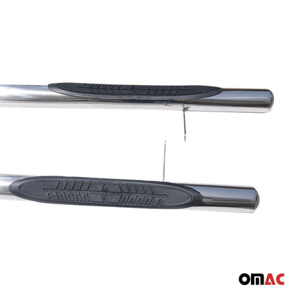 Omac USA Stainless Steel Running Boards, Side Steps for SUV – Fits with 2015-2024 Jeep Renegade – Silver, Grey (2 Pcs)