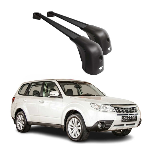 Omac USA OE Style Roof Rack Cross Bars Luggage Carrier for SUV – Fits with 2009-2019 Subaru Forester (2 Pcs, Black, Aluminum)