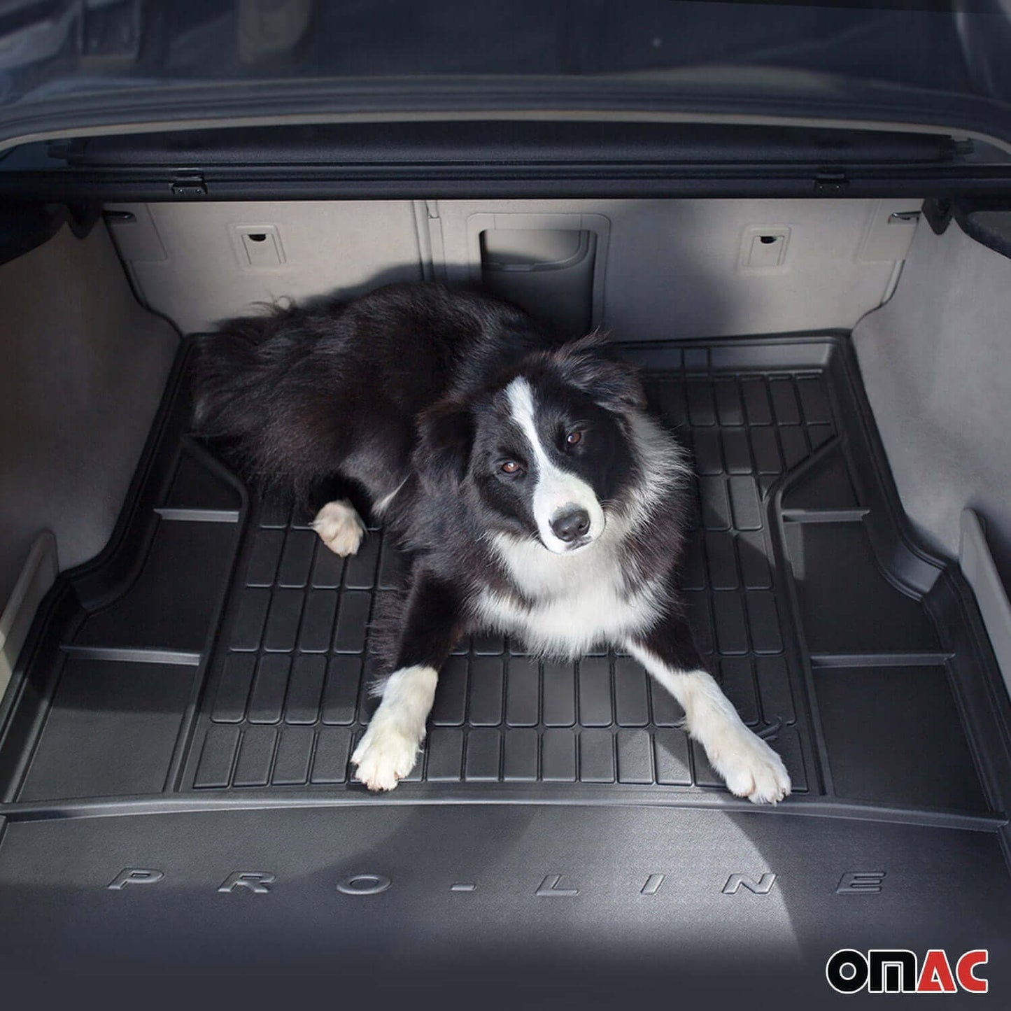 OMAC USA Premium Cargo Liner for Kia Sportage – Fits 2017-2022 Upper Trunk – All Weather Heavy Duty Trunk Mat, Black