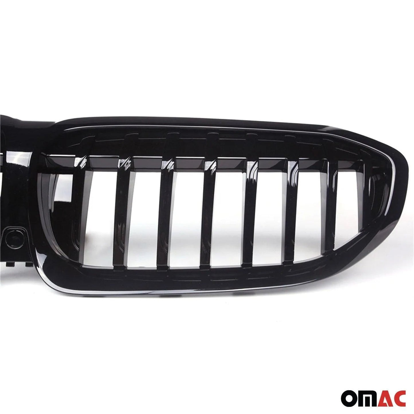 OMAC USA Front Kidney Grille for Cars – Fits 2019–2022 BMW 3 Series G20 Sedan Without 360 Hole (1Pc, Black)