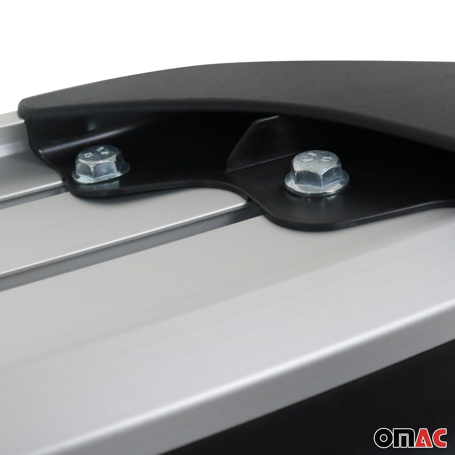 Omac USA Aluminum Running Boards, Side Steps for SUV – Fits with 2018-2024 Mitsubishi Eclipse Cross – Silver (2 Pcs)