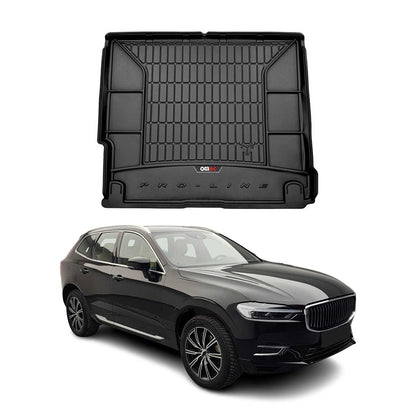 OMAC USA Premium Cargo Liner for Volvo XC60 – Fits 2018-2025 – All Weather Heavy Duty Black Trunk Mat
