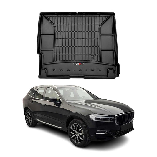 OMAC USA Premium Cargo Liner for Volvo XC60 – Fits 2018-2025 – All Weather Heavy Duty Black Trunk Mat