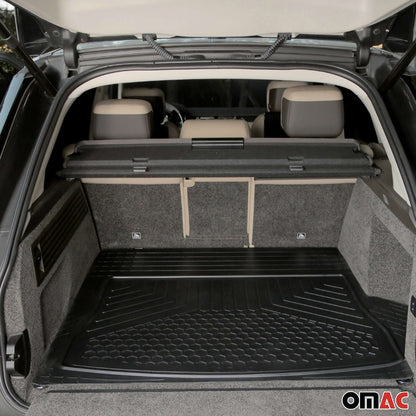 OMAC USA Semi-Custom Fit Cargo Liner Trunk Mat for SUVs – Fits 2023–2025 Kia Sportage (Black, Waterproof)