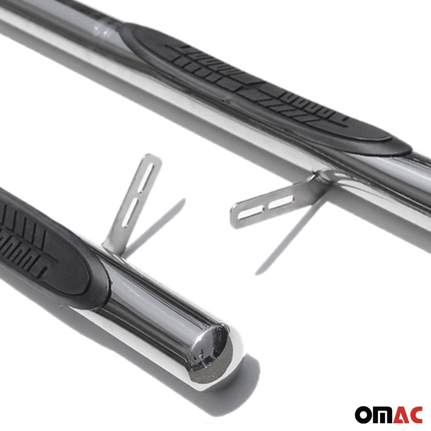 Omac USA Stainless Steel Running Boards, Side Steps for SUV – Fits with 2015-2024 Jeep Renegade – Silver, Grey (2 Pcs)
