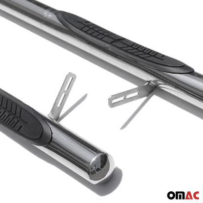 Omac USA Stainless Steel Running Boards, Side Steps for SUV – Fits with 2015-2024 Jeep Renegade – Silver, Grey (2 Pcs)