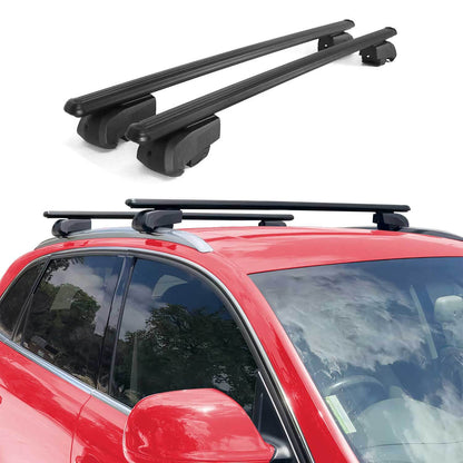 OMAC USA Roof Rack Cross Bars for Car – Fits 2020-2025 Kia Telluride (Excludes Models Without OEM Fixed Points) – Aluminium Black (2 Pcs)