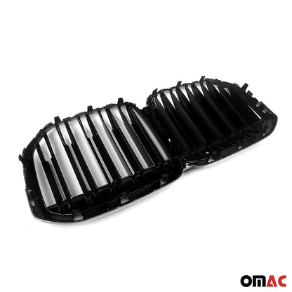 OMAC USA Front Kidney Grille for BMW X7, durable gloss black grille for 2018-2022 G07, stylish replacement part.