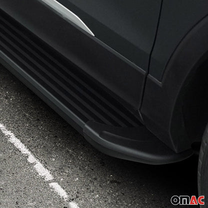 Omac USA Aluminum Running Boards, Side Steps for SUV – Fits with 2016-2020 Kia Sorento – Black (2 Pcs)
