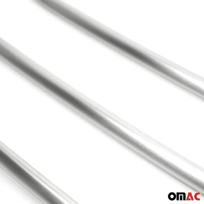 OMAC USA Front Bumper Grill Trim for Van – Fits 2019–2025 Mercedes Sprinter W907/910 – Brushed Stainless Steel Molding, Silver 5-Pc