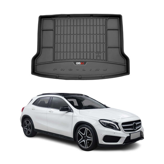 OMAC USA Premium Cargo Liner Trunk Rubber Mat for SUV – Fits with 2015-2019 Mercedes GLA-Class X156 – All Weather, Heavy Duty Black (1PC)
