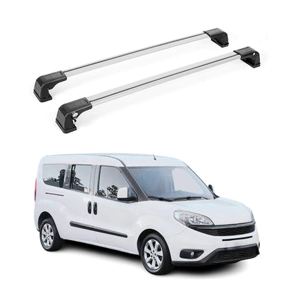 OMAC USA Roof Rack Cross Bars for Car – Fits 2015-2022 RAM ProMaster City (Excludes Models Without OEM Fixed Points) – Aluminium Silver (2 Pcs)