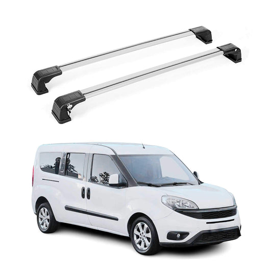 OMAC USA Roof Rack Cross Bars for Car – Fits 2015-2022 RAM ProMaster City (Excludes Models Without OEM Fixed Points) – Aluminium Silver (2 Pcs)