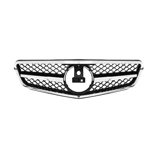 OMAC USA Front Bumper Grille for Mercedes C-Class C63 W204 AMG 2011-2014 – Silver, 1 Pc