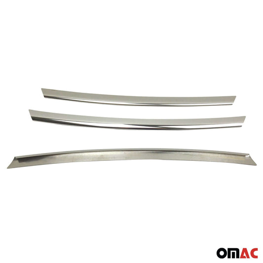 OMAC USA Front Bumper Grill Trim for Hyundai Veloster 2012-2017 (Non-Turbo) – Stainless Steel Chrome Mirror Finish, 3 Pcs