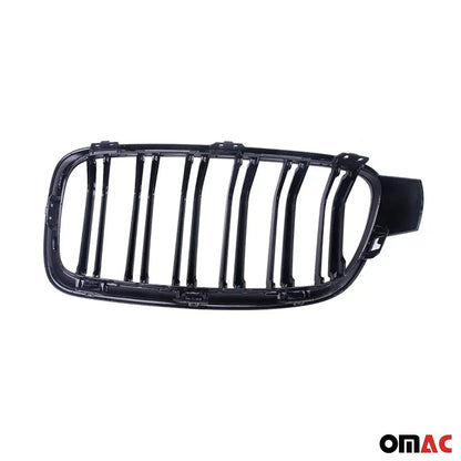 OMAC USA M-Tech Front Kidney Grille – Fits 2012-2019 BMW 3 Series F30 F31 – Gloss Black Single Slat (2 Pcs)